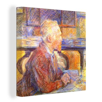 Leinwandbilder - 20x20 cm - Porträt von Henri de Toulouse-Lautrec - Vincent van Gogh
