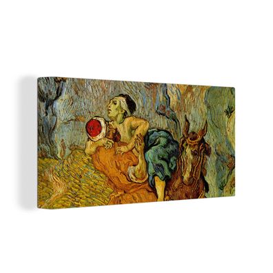 Leinwandbilder - 40x20 cm - Der barmherzige Samariter - Vincent van Gogh