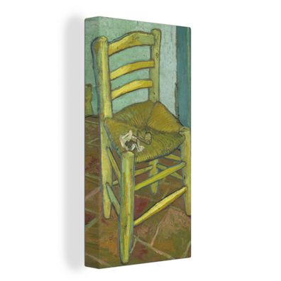 Leinwandbilder - 40x80 cm - Der Stuhl von Vincent - Vincent van Gogh