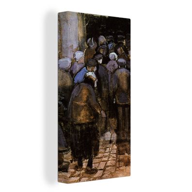 Leinwandbilder - 40x80 cm - Die Armen und das Geld - Vincent van Gogh