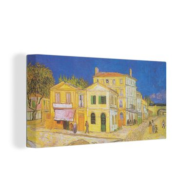 Leinwandbilder - 40x20 cm - Das gelbe Haus - Vincent van Gogh