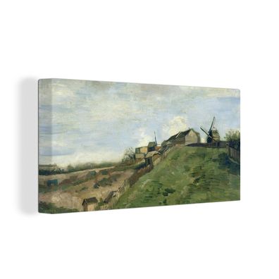 Leinwand Bilder - 160x80 cm - Montmartre-Hügel mit Steinbruch - Vincent van Gogh