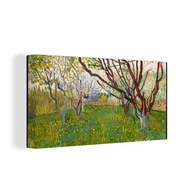Leinwandbilder - 40x20 cm - Blühender Obstgarten - Vincent van Gogh