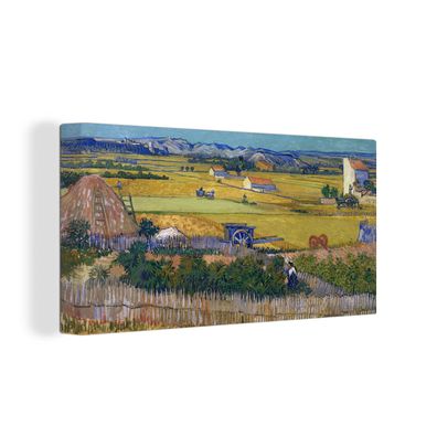 Leinwandbilder - 40x20 cm - Die Ernte - Vincent van Gogh
