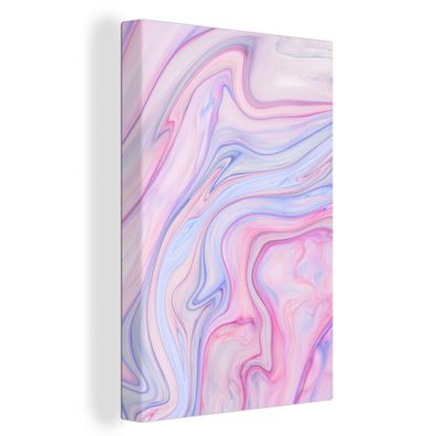 Leinwandbilder - 60x90 cm - Marmor - Farben - Pastell