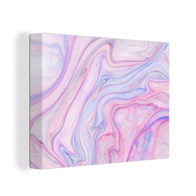 Leinwandbilder - 40x30 cm - Marmor - Farben - Pastell
