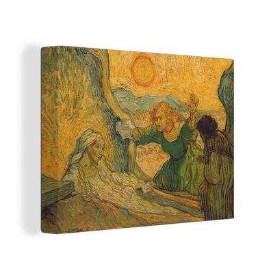 Leinwand Bilder - 120x90 cm - Die Auferweckung des Lazarus - Vincent van Gogh
