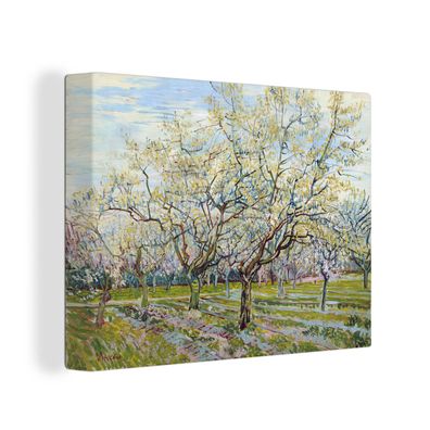 Leinwandbilder - 80x60 cm - Blühender Obstgarten - Vincent van Gogh