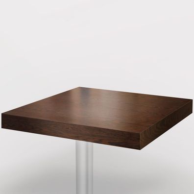 Andorra | Bistro Tischplatte | 70x70cm | Walnuß | Holz | Gastro Restaurant Holzplatt