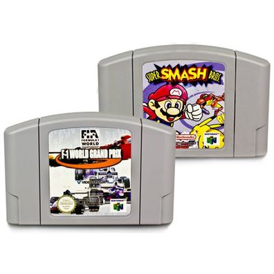 N64 Set F1 World Grand Prix 1 + Super Smash Brothers