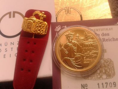 100 euro 2008 Österreich Gold Kronen der Habsburger Krone d heiligen Römischen Reichs