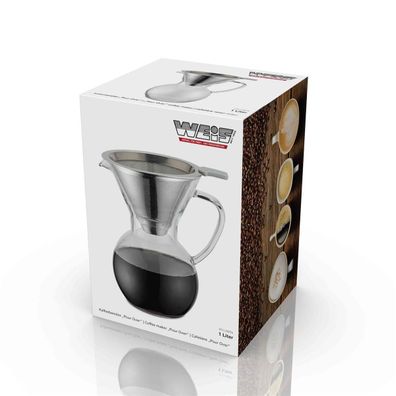 WEIS Kaffeebereiter Pour Over 600ml inkl. Filter