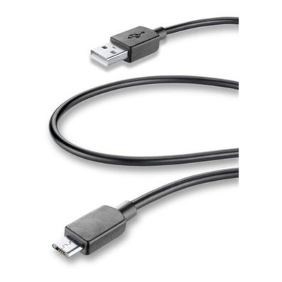 Qualitatives 3m Micro USB 2.0 Lade-/ Datenkabel von Cellularline - fast charging