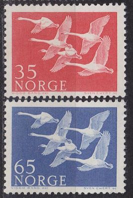 Norwegen NORWAY [1956] MiNr 0406-07 ( * * / mnh ) Vögel