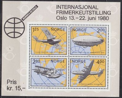 Norwegen NORWAY [1979] MiNr 0799-02 Block 2 ( * * / mnh ) Verkehr