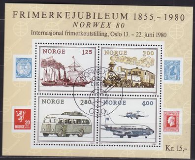 Norwegen NORWAY [1980] MiNr 0817-20 Block 3 ( O/ used ) Verkehr