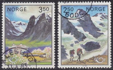 Norwegen NORWAY [1983] MiNr 0881-82 ( O/ used ) Landschaft