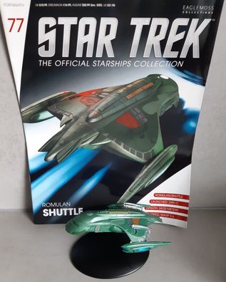 STAR TREK Official Starships Magazine #77 Romulanisches Shuttle Eaglemoss engl. Magaz