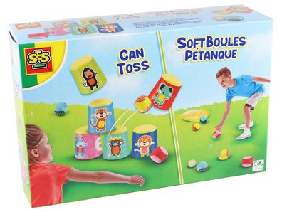 Dosenwerfen und Petanque Kinder Boccia Garten Spiel Set Kids SES Creative ab 4+