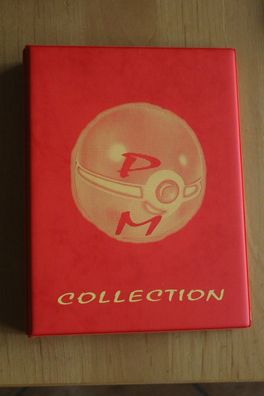 Sammelalbum "PM - Collection"; Ringbinder für Pokèmon - Karten und Ähnliche, rot