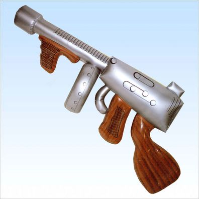 Aufblasbare Maschinenpistole ca.90cm Gewehr Maschinengewehr aufblasbar MPI Waffe