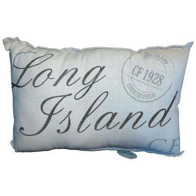 Countryfield Kissen "Long Island" 60x40cm weiß mit Reißverschluß Sofakissen