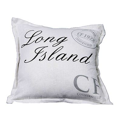 Countryfield Kissen "Long Island" 40x40cm weiß mit Reißverschluß Sofakissen