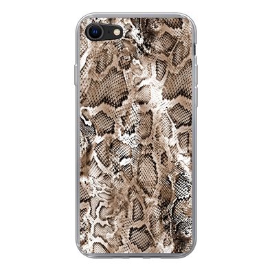 Hülle für iPhone 8 - Tiermuster - Schlange - Haut - Silikone