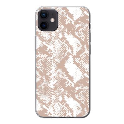 Hülle für iPhone 12 mini - Schlangendruck - Formen - Pastell - Silikone