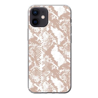 Hülle für iPhone 12 - Schlangendruck - Formen - Pastell - Silikone