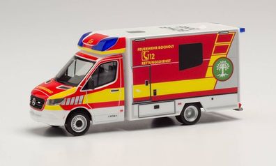 Herpa 095921 - Mercedes-Benz Sprinter 18 Fahrtec RTW - Feuerwehr Bocholt. 1:87