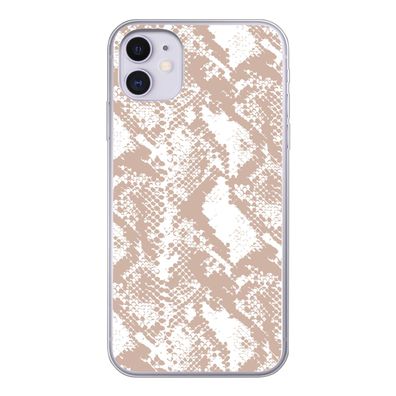 Hülle für iPhone 11 - Schlangendruck - Formen - Pastell - Silikone