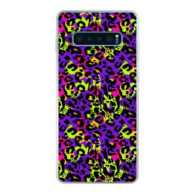 Hülle für Samsung Galaxy S10 Lite - Tiermuster - Regenbogen - Neon - Silikone