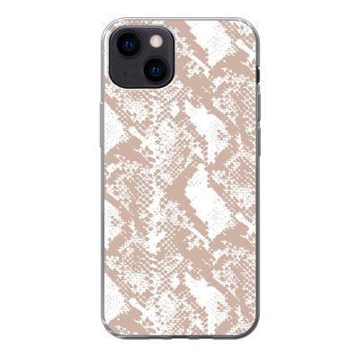 Hülle für iPhone 13 - Schlangendruck - Formen - Pastell - Silikone