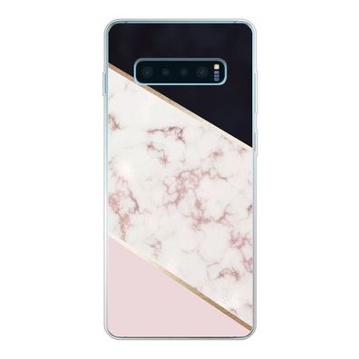 Hülle für Samsung Galaxy S10 Lite - Marmor - Roségold - Luxus - Silikone