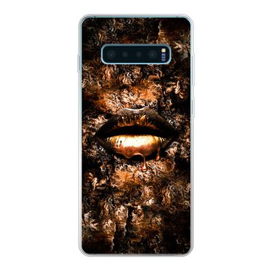 Hülle für Samsung Galaxy S10 Lite - Frau - Lippen - Kupfer - Silikone