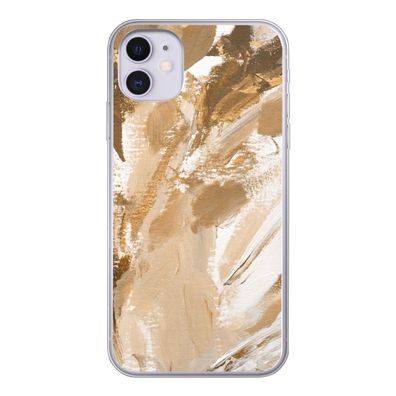 Hülle für iPhone 11 - Farbe - Gold - Beige - Silikone
