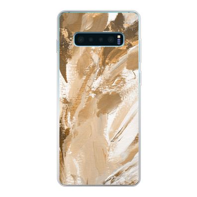 Hülle für Samsung Galaxy S10 Lite - Farbe - Gold - Beige - Silikone