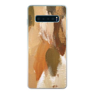 Hülle für Samsung Galaxy S10 Lite - Farbe - Orange - Grün - Silikone