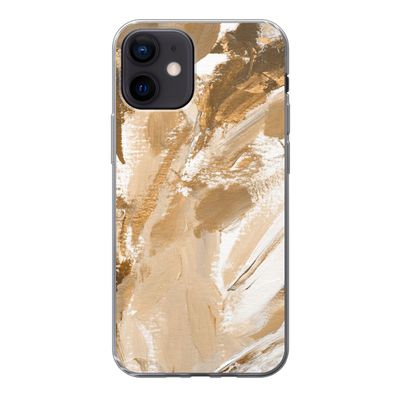 Hülle für iPhone 12 - Farbe - Gold - Beige - Silikone