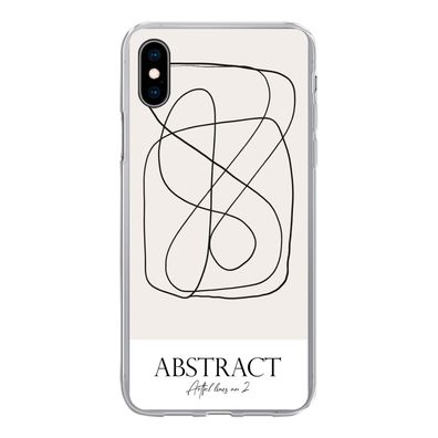 Hülle für iPhone Xs - Kunst - Linienkunst - Abstrakt - Silikone