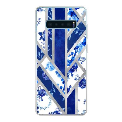 Hülle für Samsung Galaxy S10 Lite - Delfter Blau - Design - Luxus - Silikone