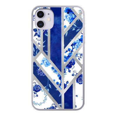 Hülle für iPhone 11 - Delfter Blau - Design - Luxus - Silikone