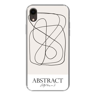 Hülle für iPhone XR - Kunst - Linienkunst - Abstrakt - Silikone