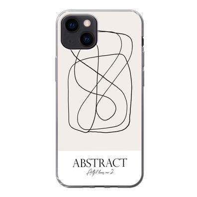 Hülle für iPhone 13 mini - Kunst - Linienkunst - Abstrakt - Silikone