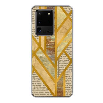 Hülle für Samsung Galaxy S20 Ultra - Gold - Marmor - Vintage - Silikone