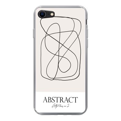 Hülle für iPhone 8 - Kunst - Linienkunst - Abstrakt - Silikone