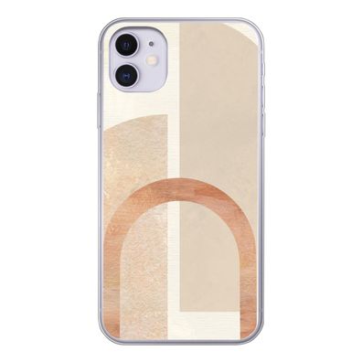 Hülle für iPhone 11 - Marmor - Muster - Rosa - Silikone