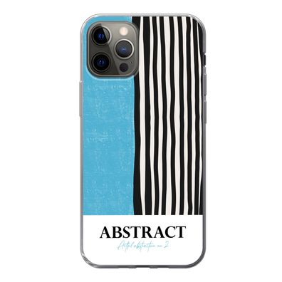 Hülle für iPhone 13 Pro - Design - Blau - Schwarz - Weiß - Silikone