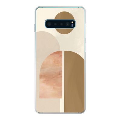 Hülle für Samsung Galaxy S10 Lite - Rosa - Braun - Design - Silikone